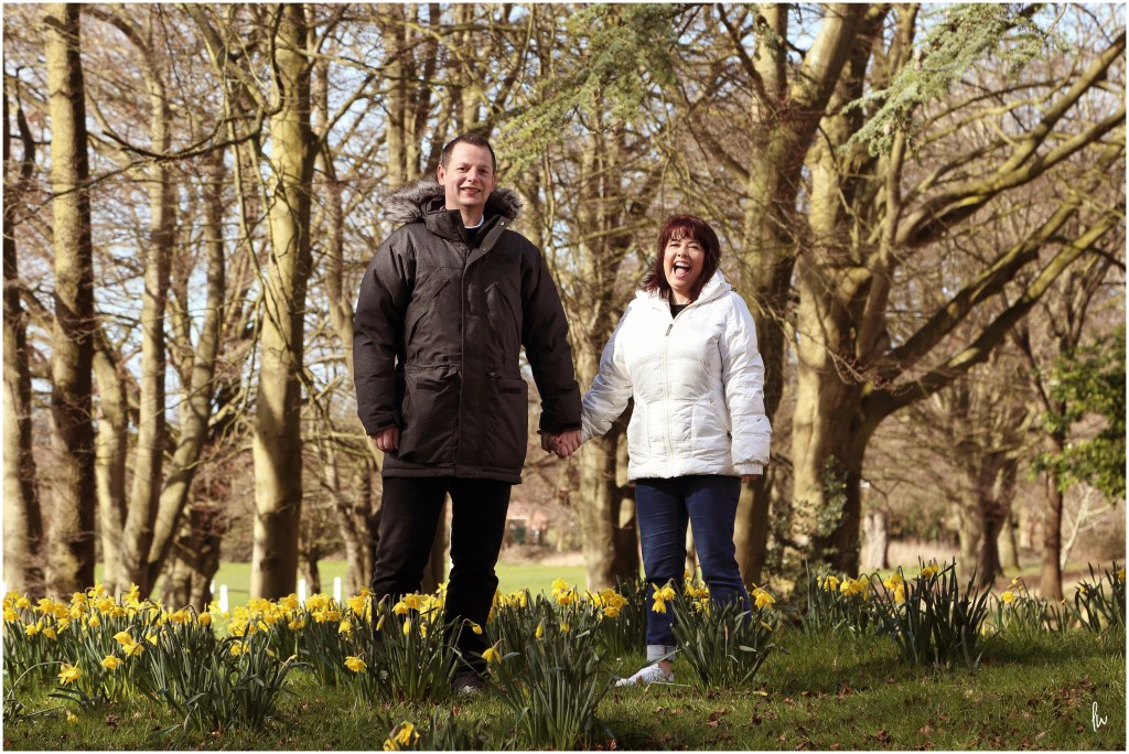 portrait of laughing coupl