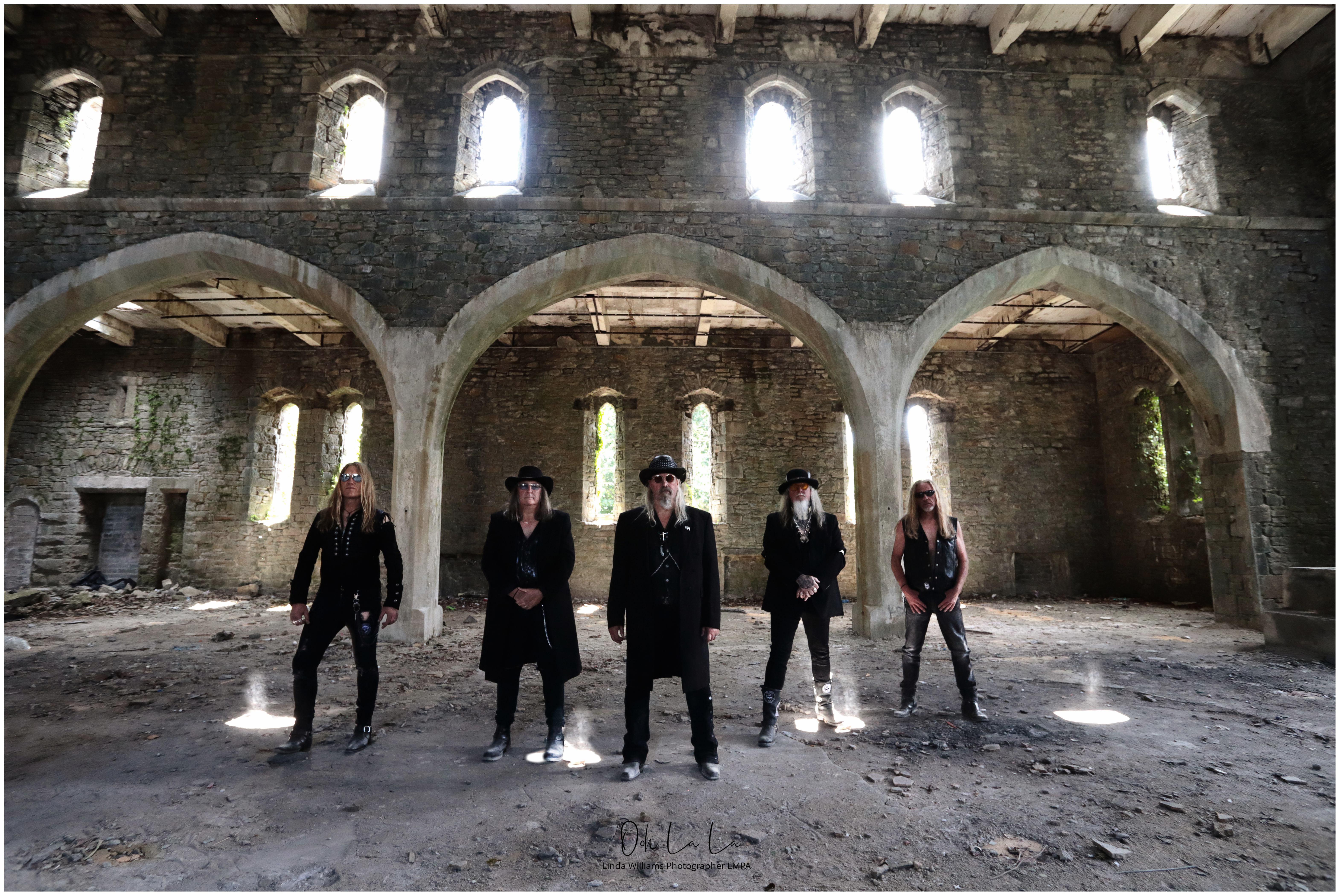 southern rock band in abandoned church