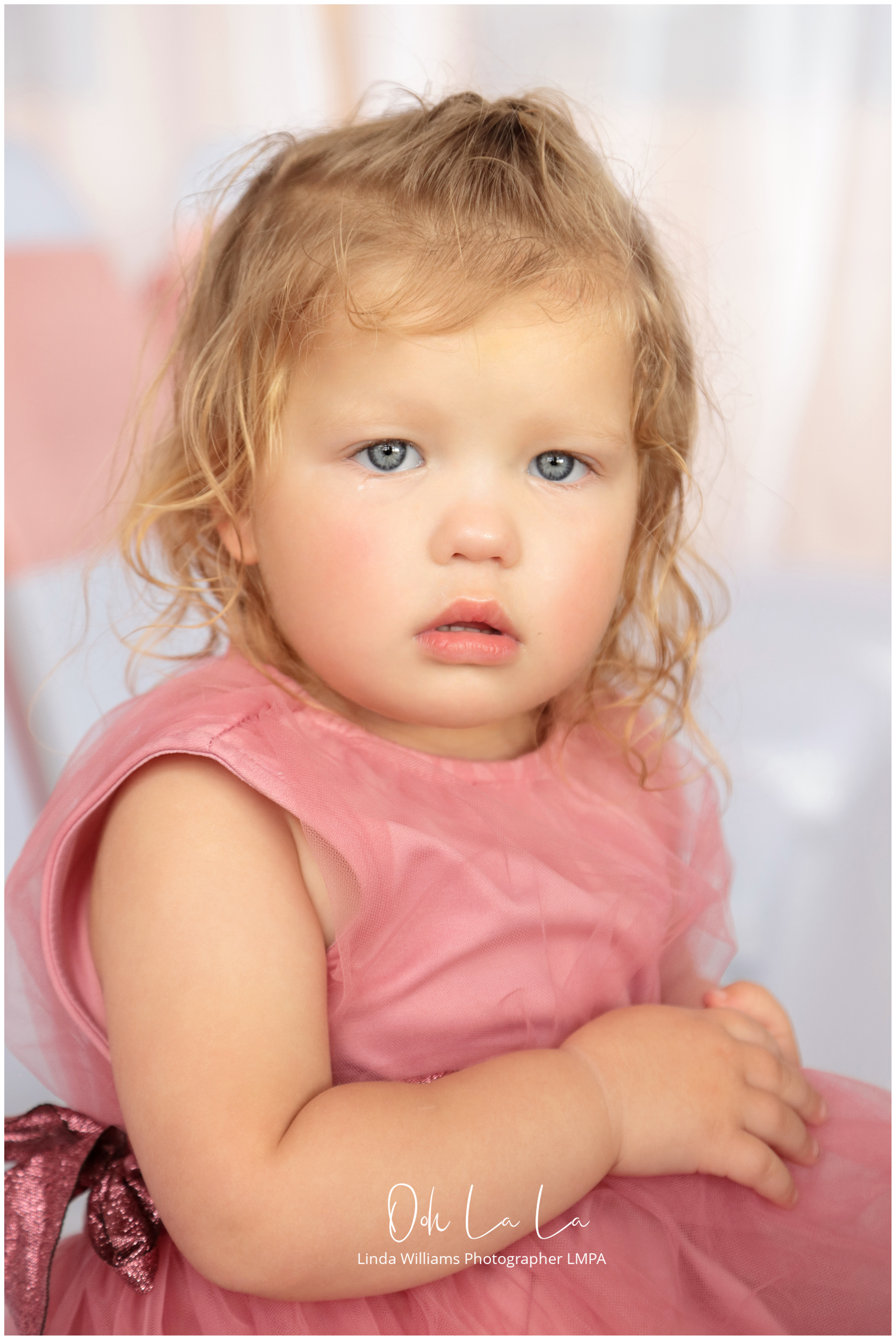 little bridesmaid in pink dress