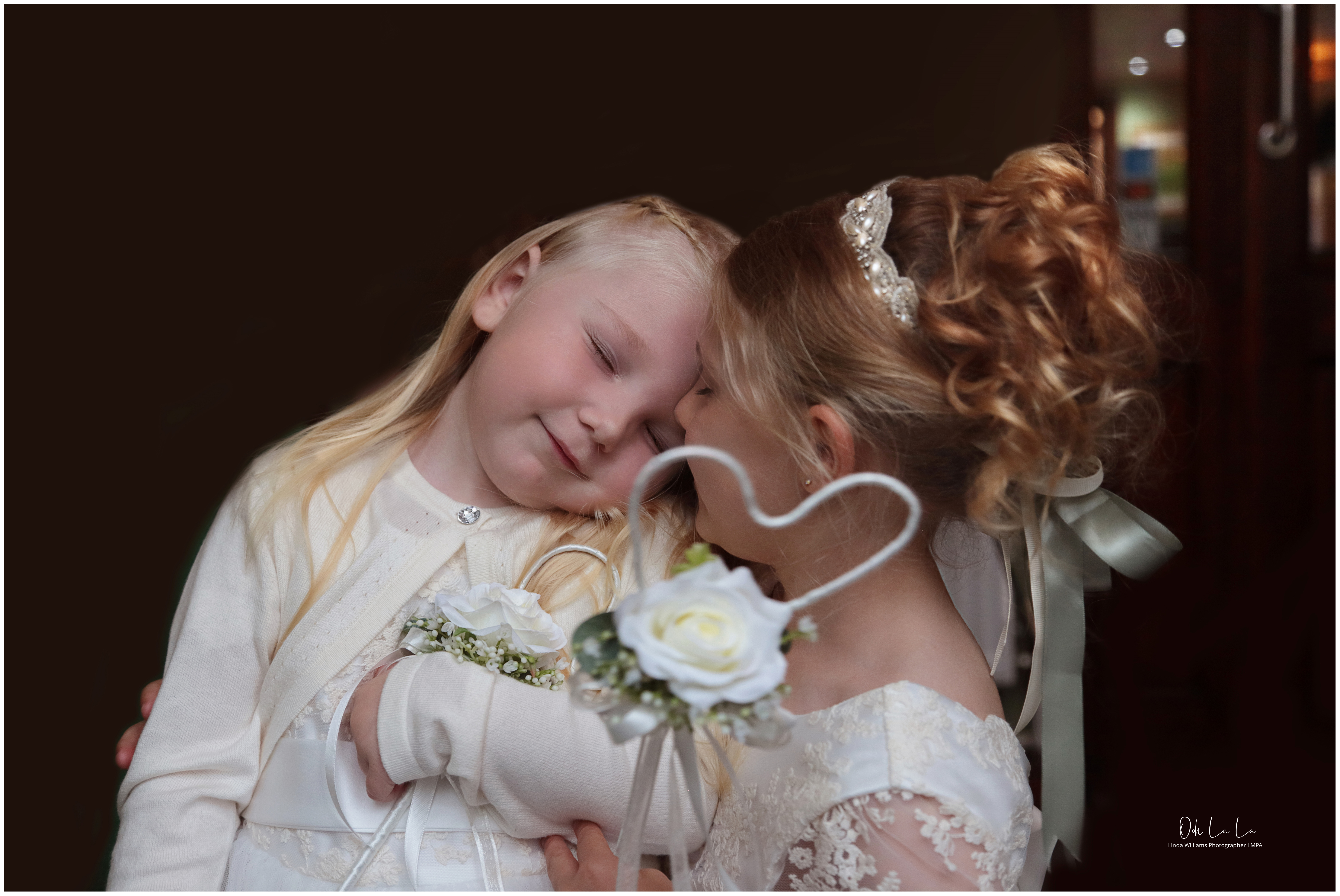 Two little bridesmaids