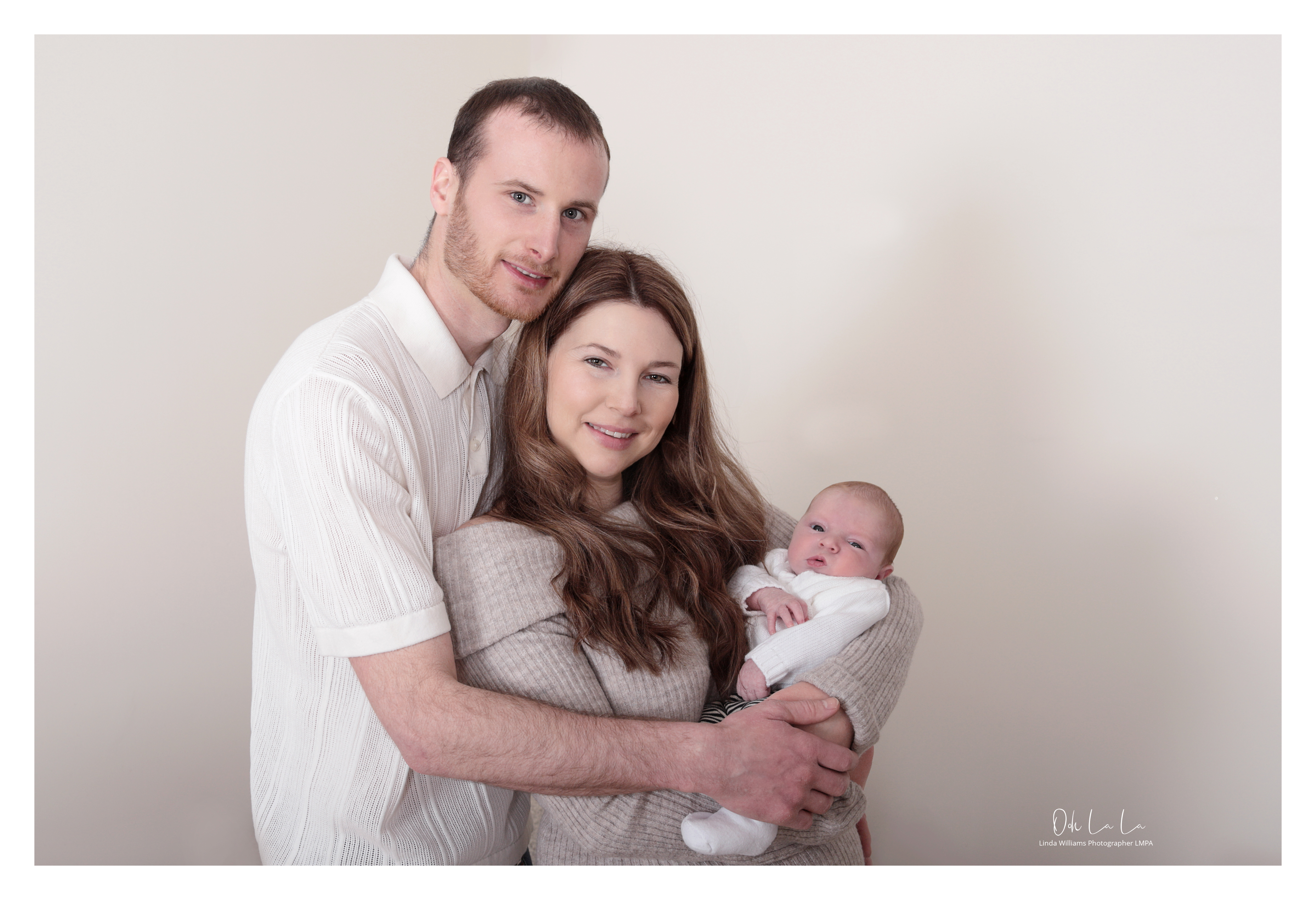 Young couple with their new born baby